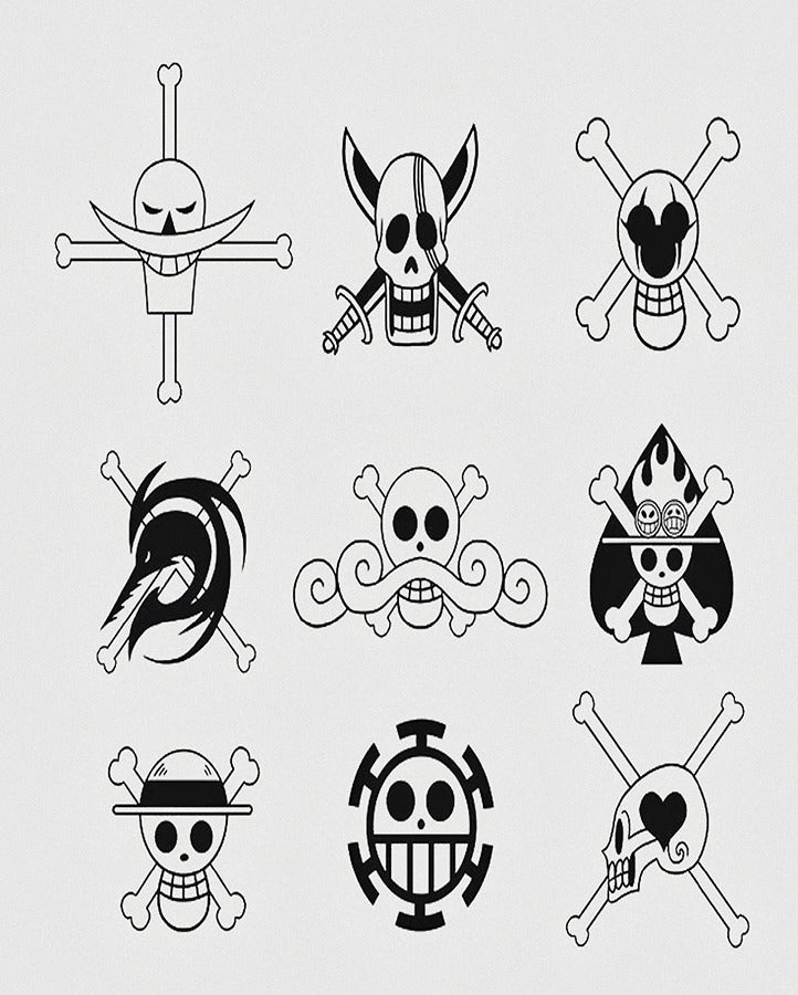 Jolly Roger  One piece logo, One piece tattoos, Jolly roger