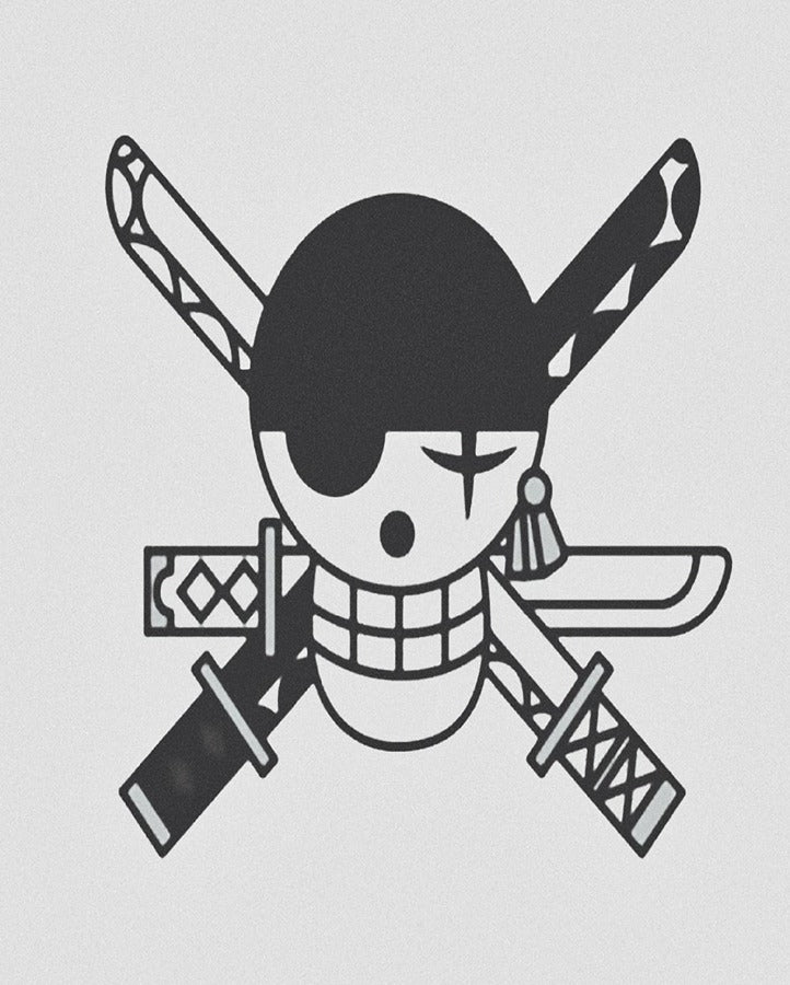 Zoro Jolly Roger Semi Permanent Tattoo Simply Inked