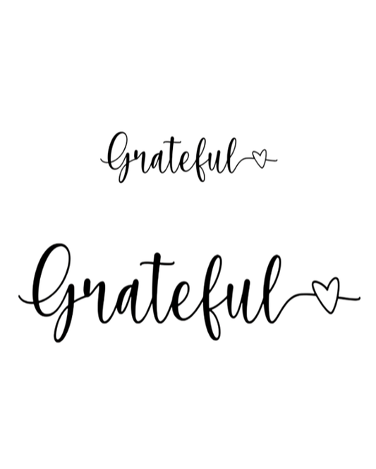 Grateful Temporary Tattoo