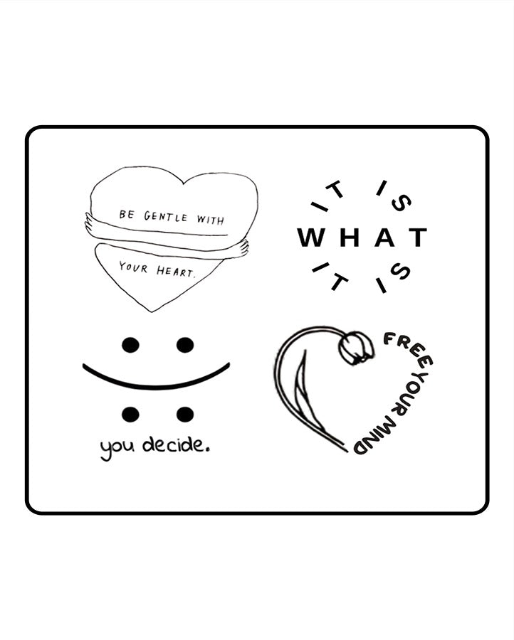 Daily Motivation Semi Permanent Tattoo Bundle