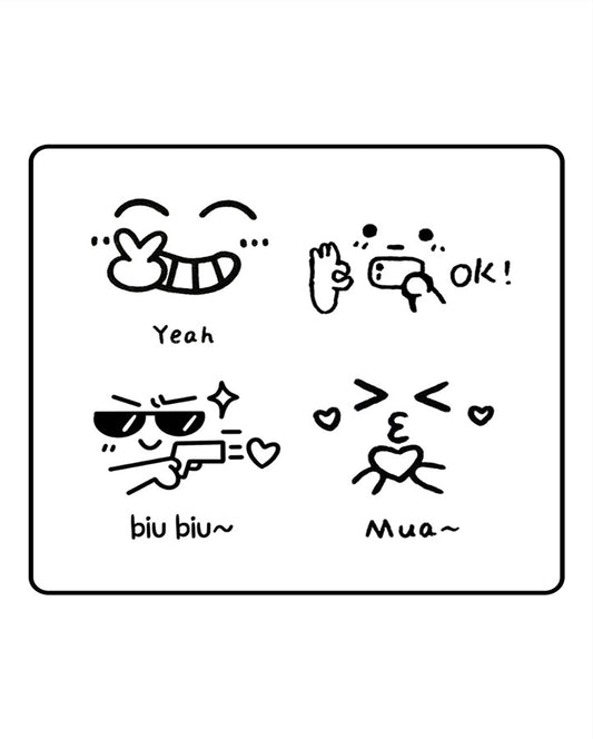 Emoticons Bundle Semi Permanent Tattoo