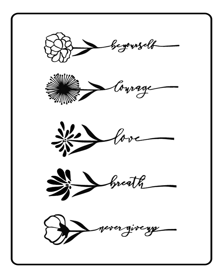 Be Yourself Semi-Permanent 5 Tattoo Bundle