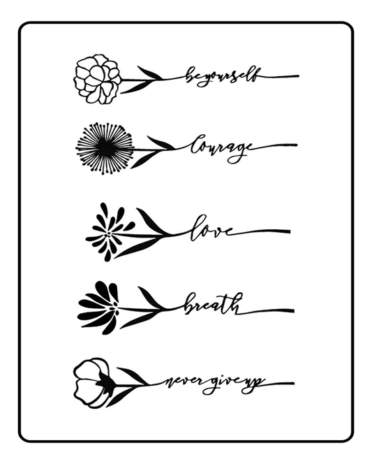 Be Yourself Semi-Permanent 5 Tattoo Bundle