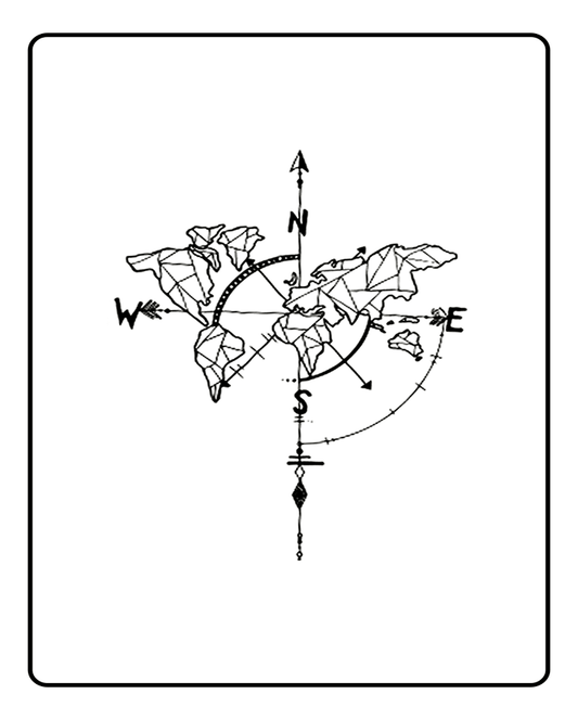 Traveler of the World Temporary Tattoo