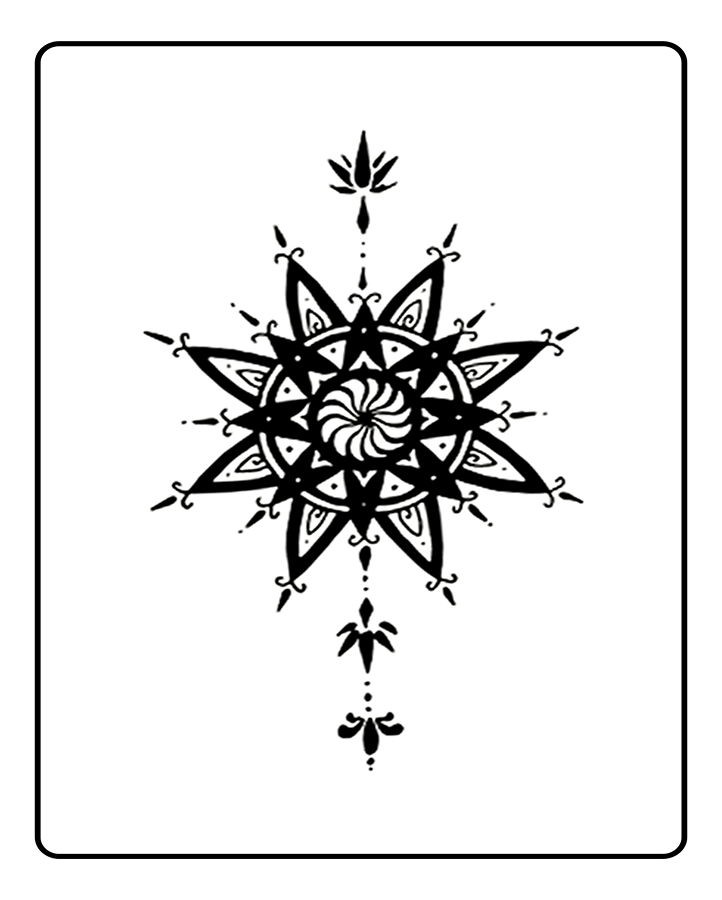 Star Vortex Temporary Tattoo