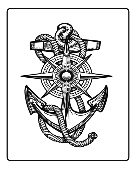 Sea-Anchor Semi-Permanent Tattoo