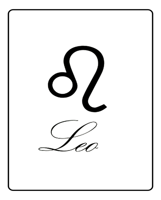 Leo Astrology Temporary Tattoo