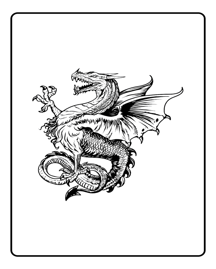 Dragon King Semi Permanent Tattoo
