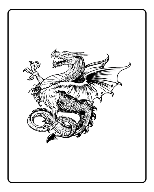 Dragon King Semi Permanent Tattoo