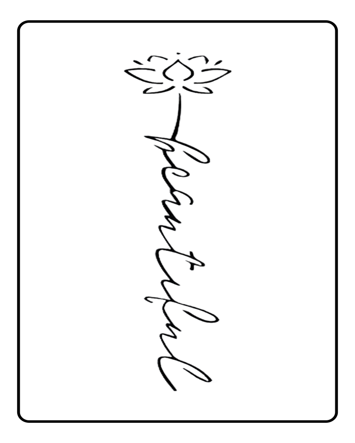 Beautiful Semi Permanent Tattoo