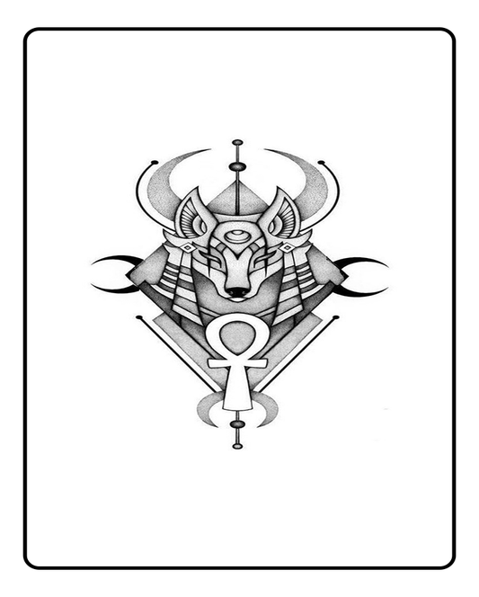 Egyptian God  Semi Permanent Tattoo