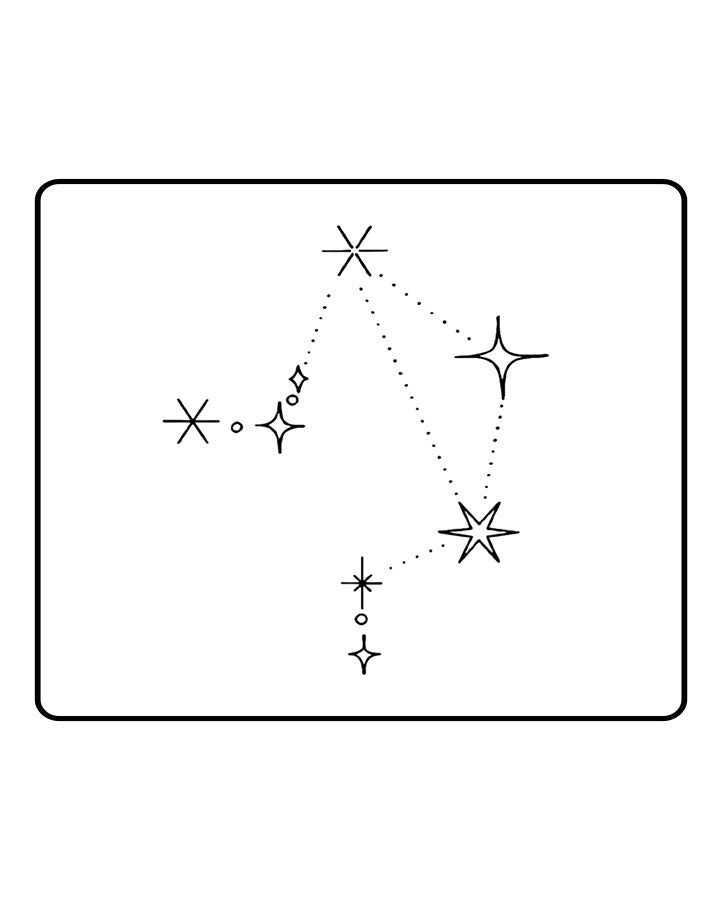 Mini Constellation Semi Permanent Tattoo