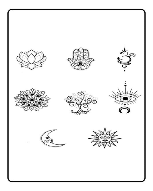 New Spiritual Semi Permanent Tattoo Bundle