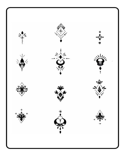 Ornamental Semi Permanent Tattoo Bundle