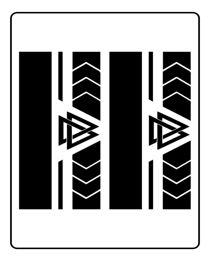 Valknut Armband Semi-Permanent Tattoo