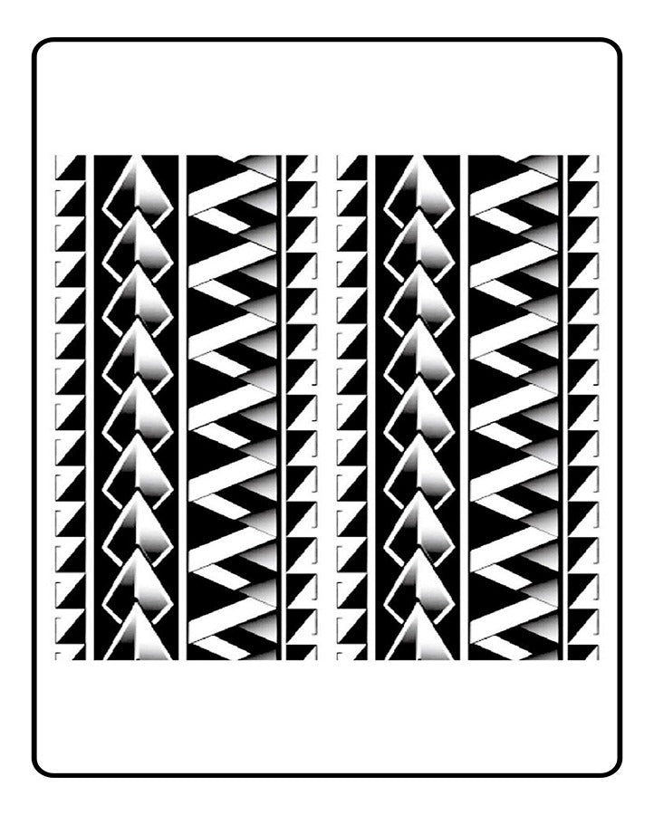 Tribal Polynesian Armband Semi-Permanent Tattoo