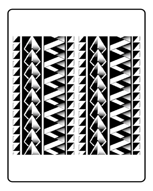 Tribal Polynesian Armband Semi-Permanent Tattoo