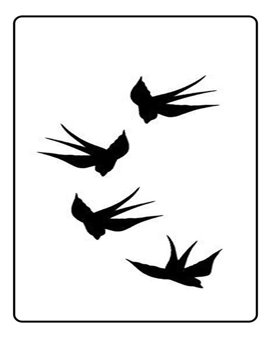 New Birds Semi Permanent Tattoo