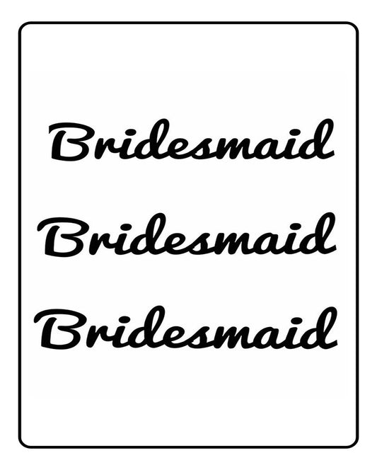 Bridesmaid Semi Permanent Tattoo