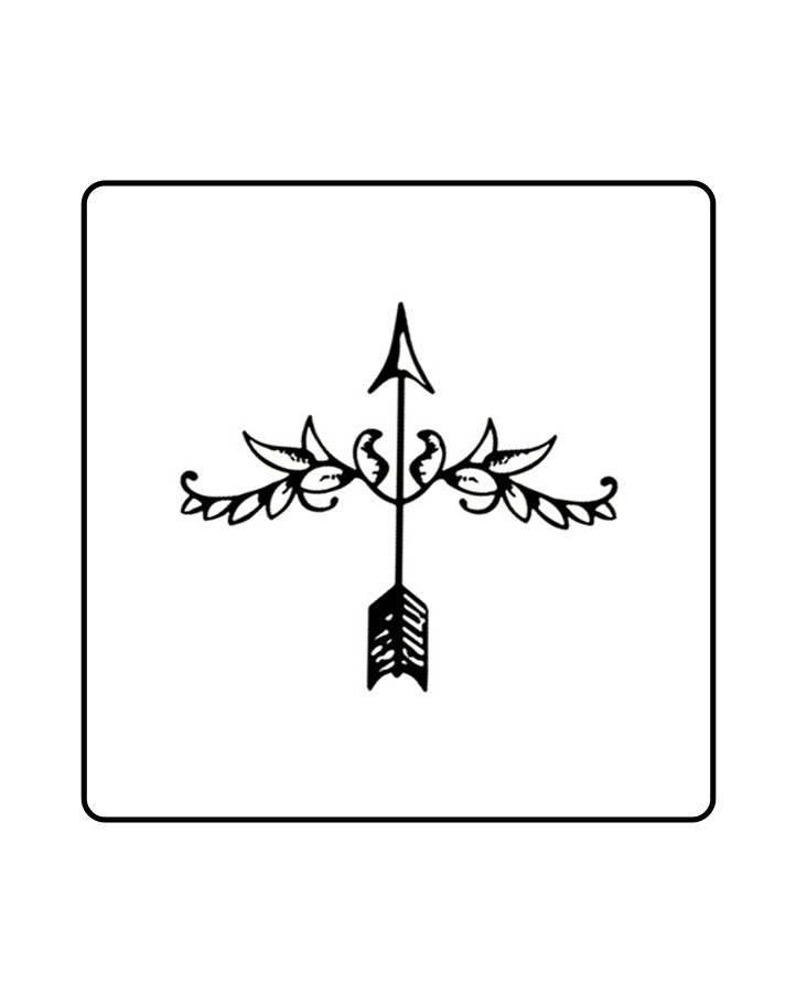 Fleur De Arrow Temporary Tattoo