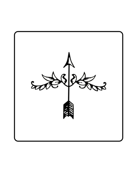 Fleur De Arrow Temporary Tattoo