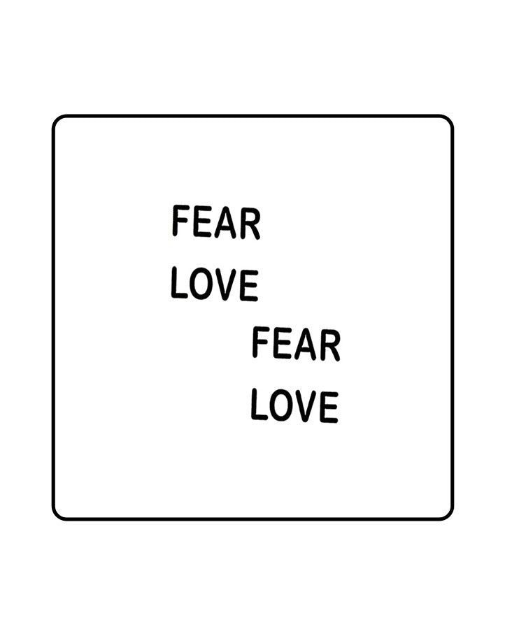 NEW "FEAR LOVE" Finger Temporary Tattoo