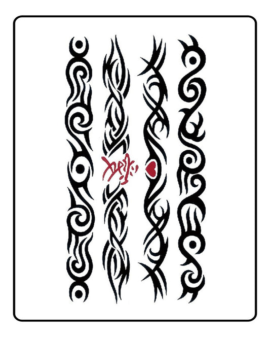 4 Armband Temporary Tattoo Bundle