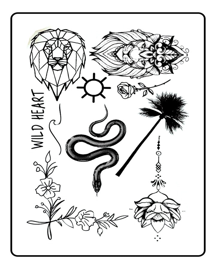 Nature Lover Temporary Tattoo Bundle