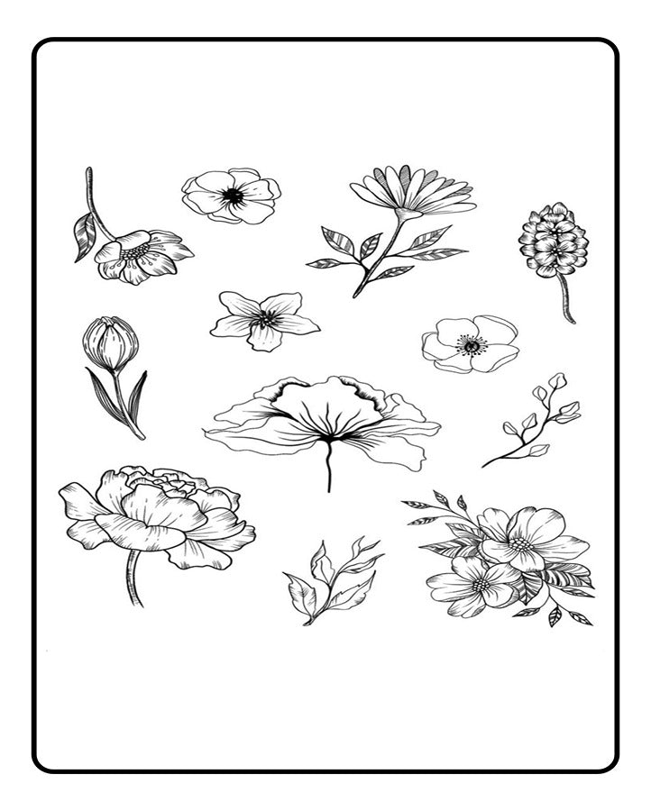 It's All About Flowers Temporary Tattoo Bundle