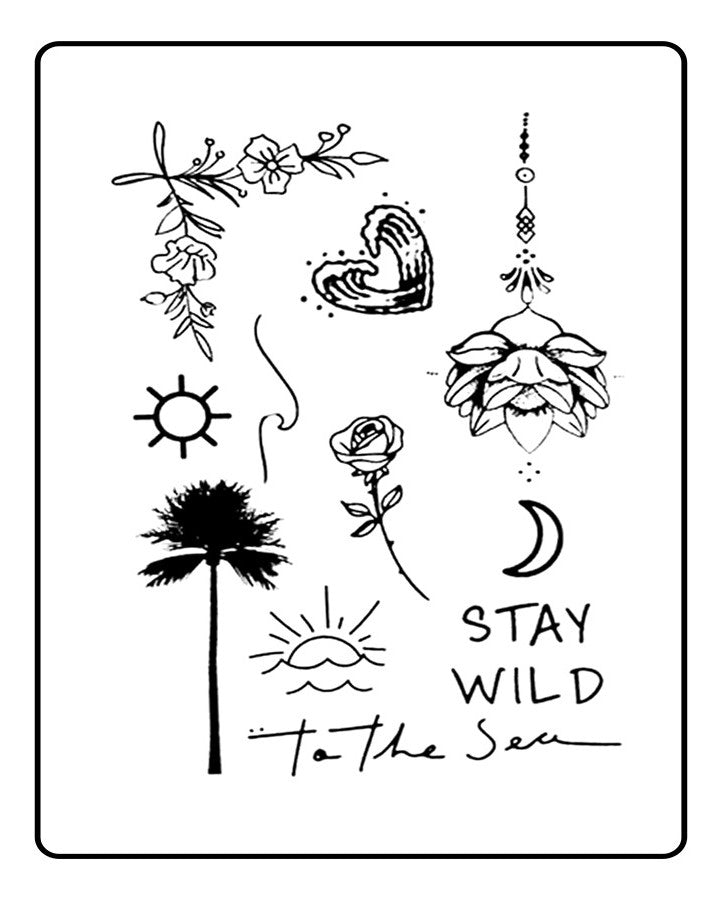 Tropical Life Temporary Tattoo Bundle
