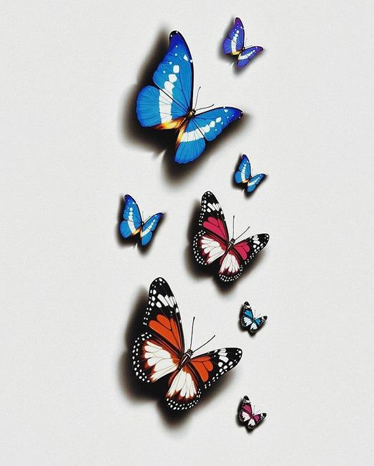 New 3D Butterfly Temporary Tattoo Bundle