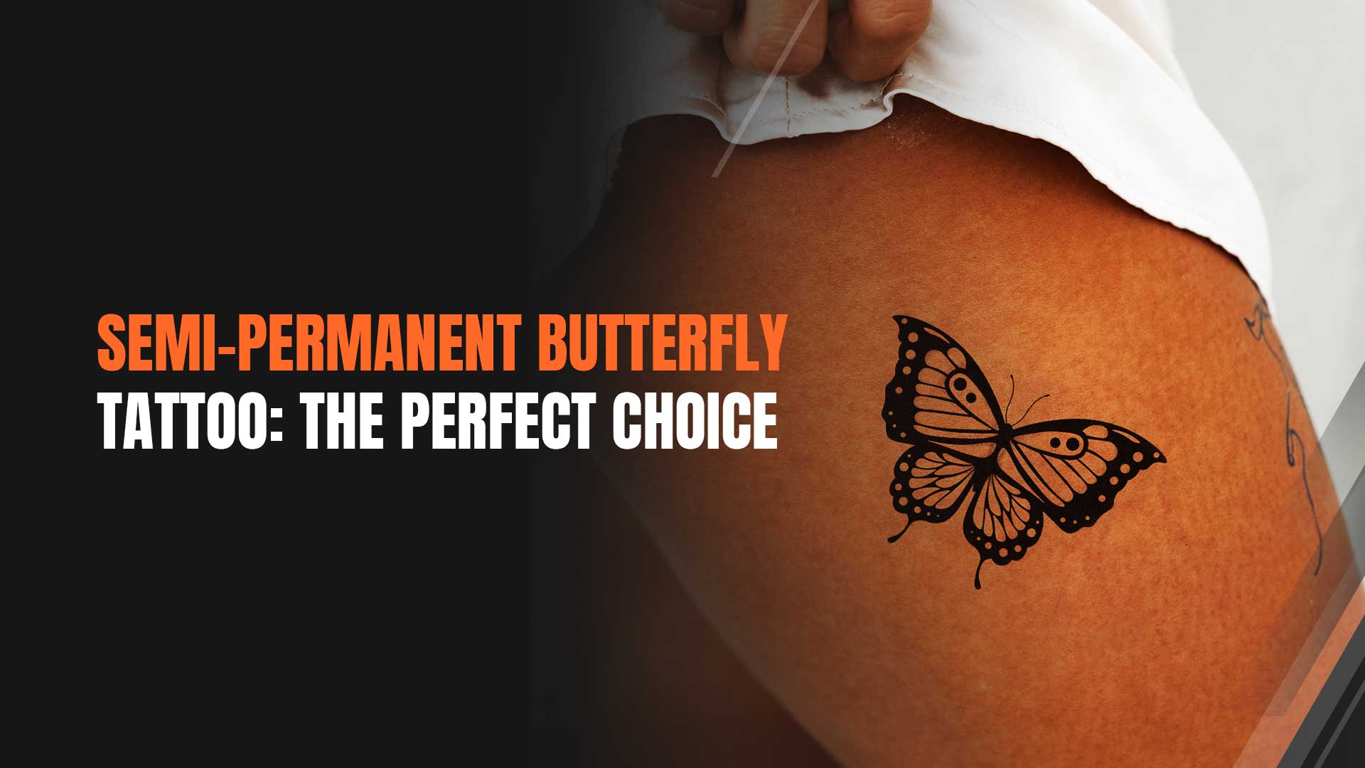 Semi-Permanent Butterfly Tattoo
