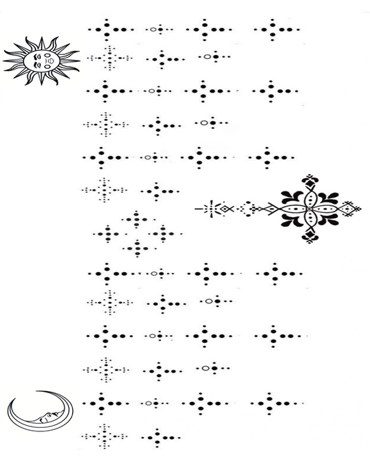 Sub Moon Harmony Temporary Tattoo
