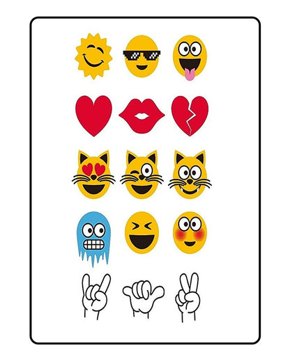 Emojis Temporary Tattoo Bundle