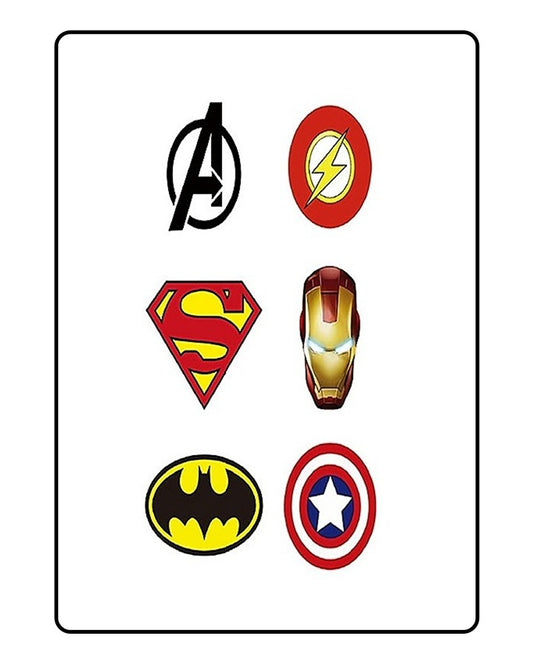 Superheroes Temporary Tattoo Bundle