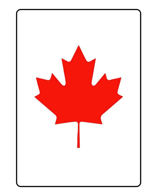 Red Maple Leaf Temporary Tattoo