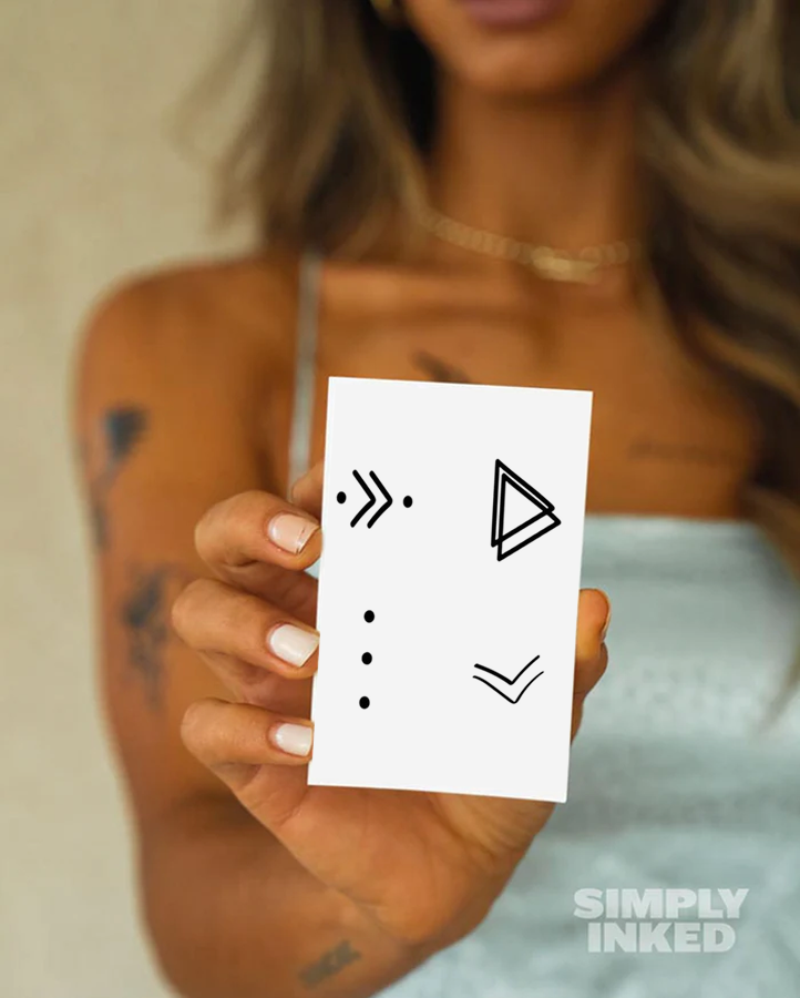 NEW Minimalist Finger Temporary Tattoo Bundle