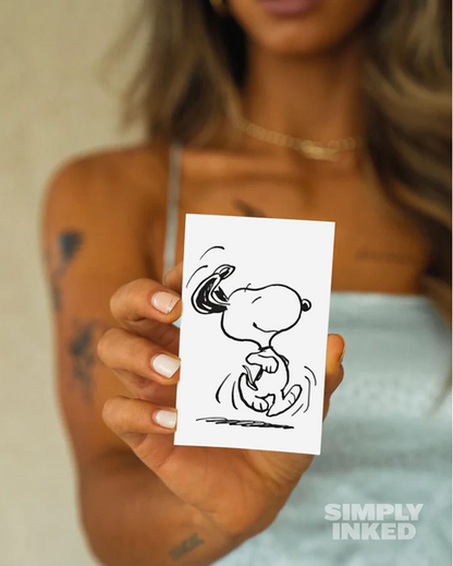 Snoopy Semi Permanent Tattoo