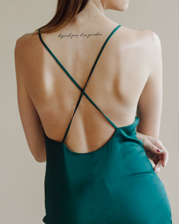 NEW Beyond Fear Lies Freedom Temporary Tattoo