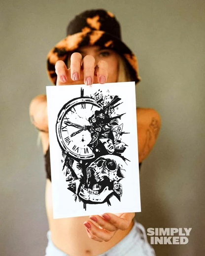 Hard Times Semi Permanent Tattoo