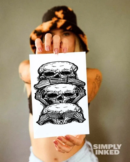 No Evil Semi Permanent Tattoo