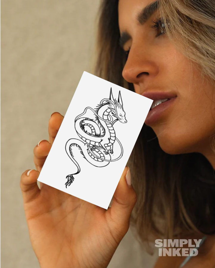 Mini Dragon Temporary Tattoo