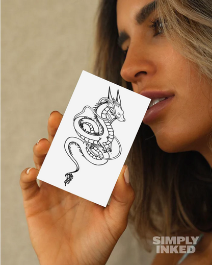 Mini Dragon Temporary Tattoo