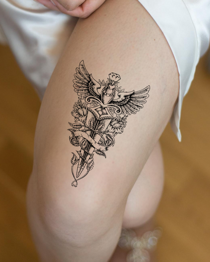Sword Of Glory Semi-Permanent Tattoo