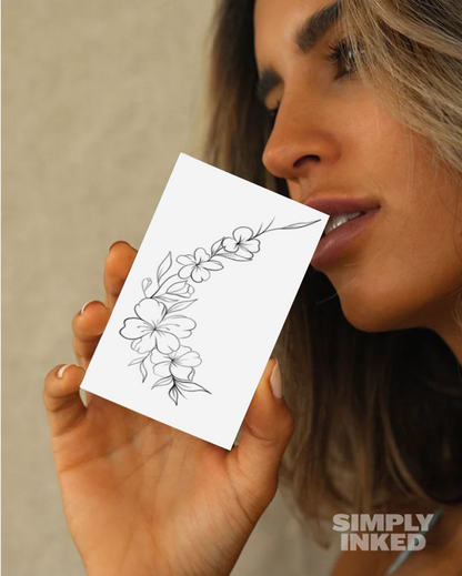 Jasmine Temporary Tattoo