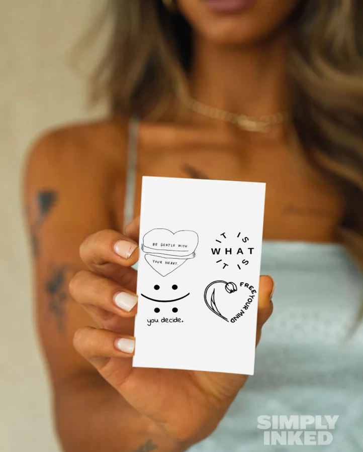 Daily Motivation Semi Permanent Tattoo Bundle