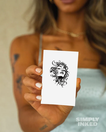 Goddess of Flow Semi Permanent Tattoo