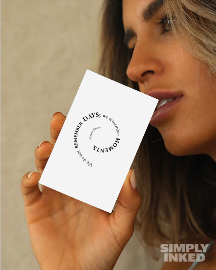 Memory Loop Semi Permanent Tattoo