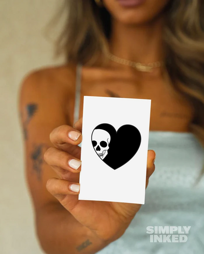 New Love Never Dies Semi Permanent Tattoo