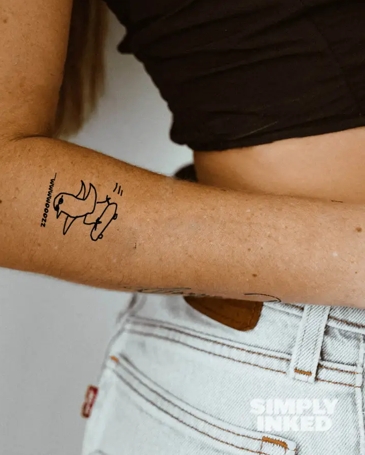 Speedy Duck Semi Permanent Tattoo